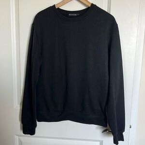 Pretty little thing plain black crewneck sweatshirt